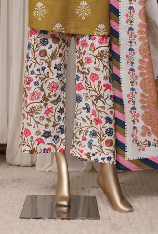 Sadabahar Printed Khaddar Winter collection Stitched 3 Piece Suit D-6
