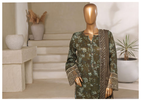 Malika Embroidered Lawn Volume 5 By Sadabahar D-01