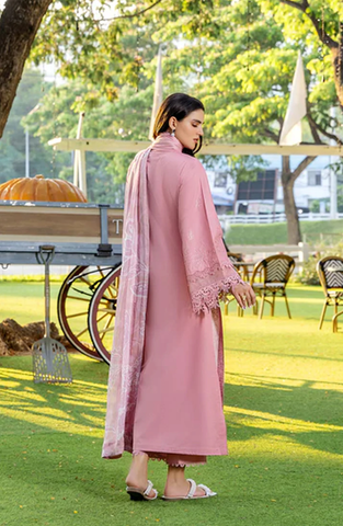Sole by Sanam Saeed | Embroidered Lawn 3 Piece Unstitched Suit D-1