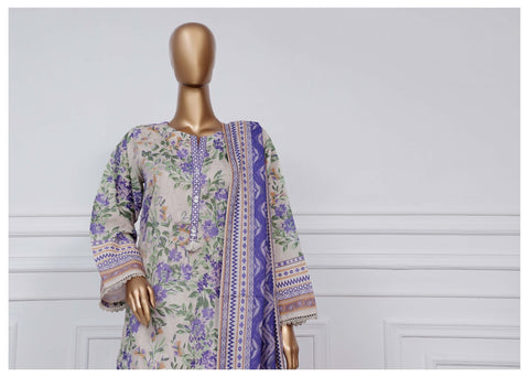 Printed Lawn Vol2 3 Piece Stitched Suit By Sadabahar2025 D-01