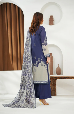 Misri Lawn by VS Textile | Printed Lawn 3 Piece Unstitched Suit D-1