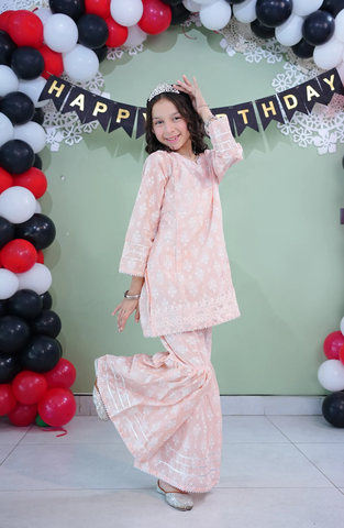 Aloo Meeru Hammi by Amna Khadija | Girls Eid Pret Stitched Suit D-2