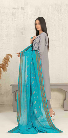 Hiranur Embroidered Schiffli Lawn Semi Stitched By Tawakkal Fab D-3193