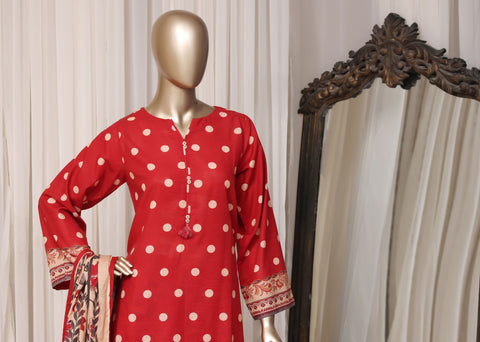 Sadabahar Printed Khaddar Winter collection Stitched 3 Piece Suit D-7