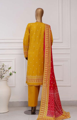 Plain Printed Lawn Vol-04 By Sadabahar D-08