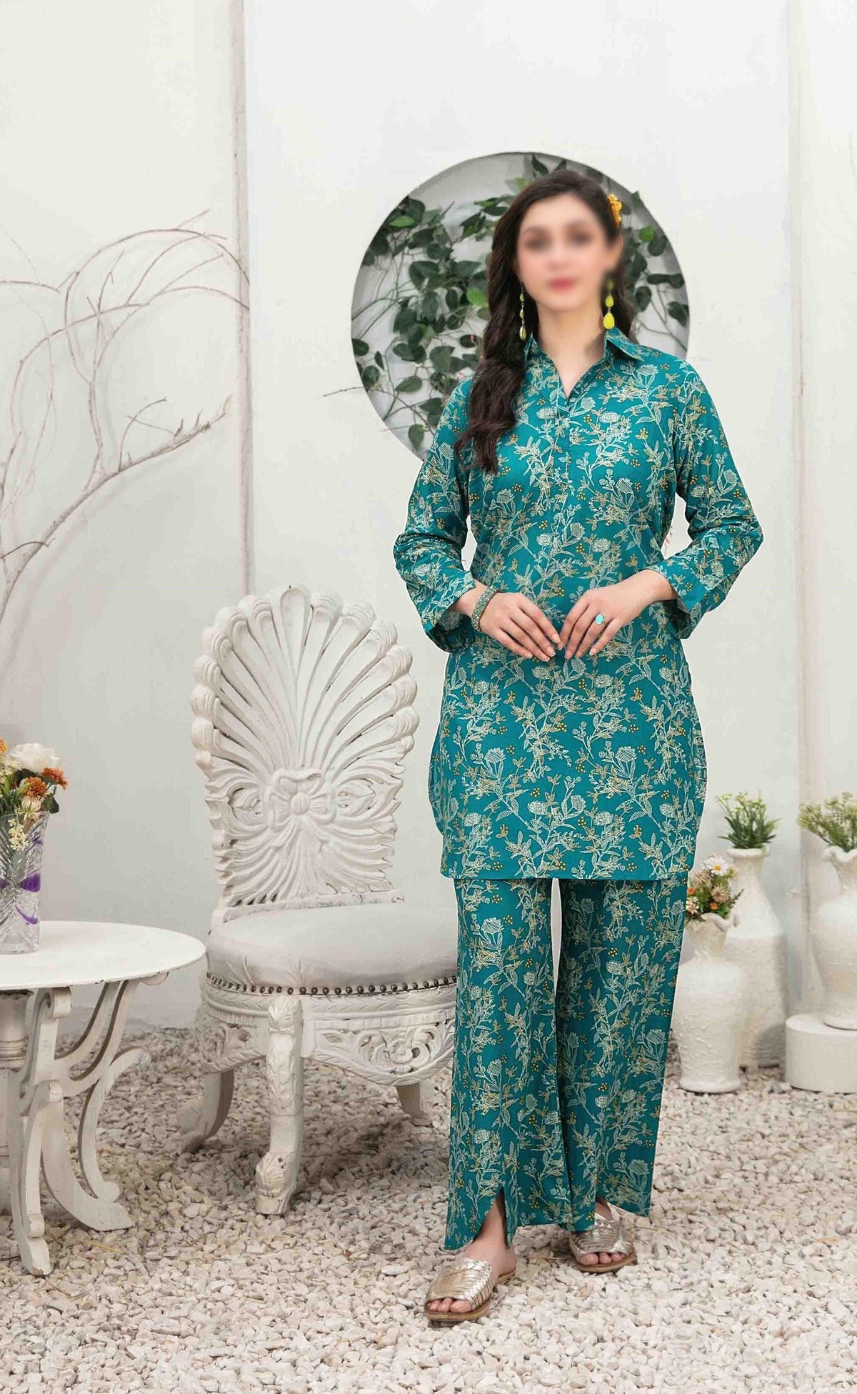 Nada Unstitched 2 Piece Printed Lawn Coll"24 By Tawakkal D-3389