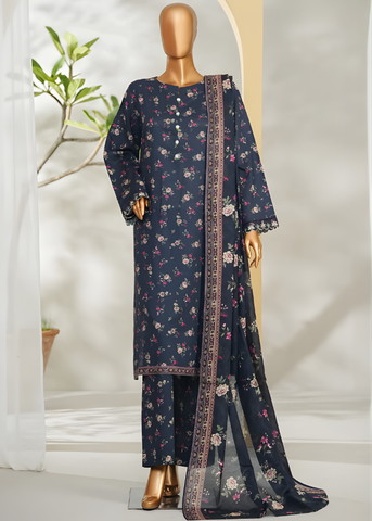 PRINTED LAWN 3PC Stitched COLLECTION By Bin Saeed D-11