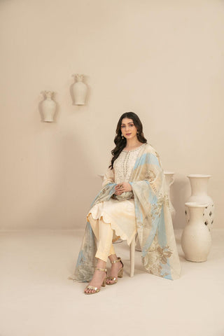 Naama - Embroidered Digital Lawn Coll:24 D-3453