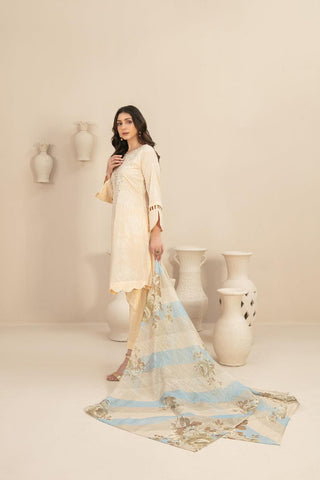 Naama - Embroidered Digital Lawn Coll:24 D-3453