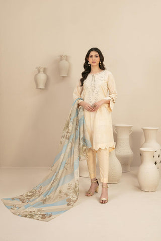 Naama - Embroidered Digital Lawn Coll:24 D-3453
