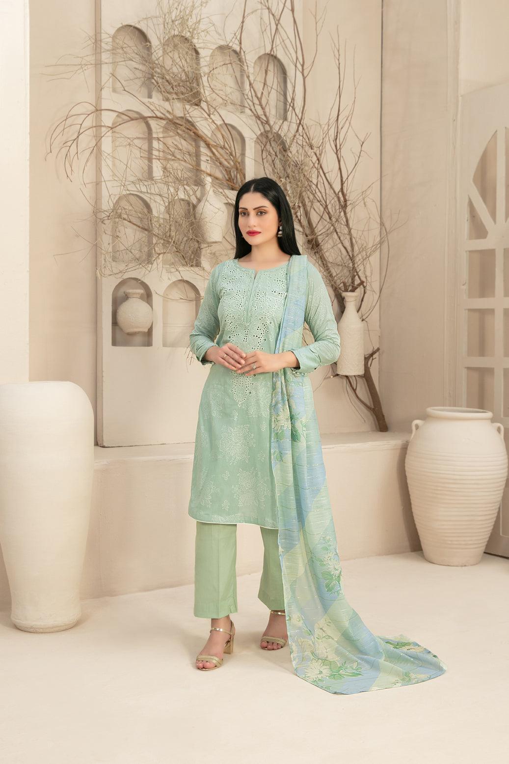 Naama - Embroidered Digital Lawn Coll:24 D-3454