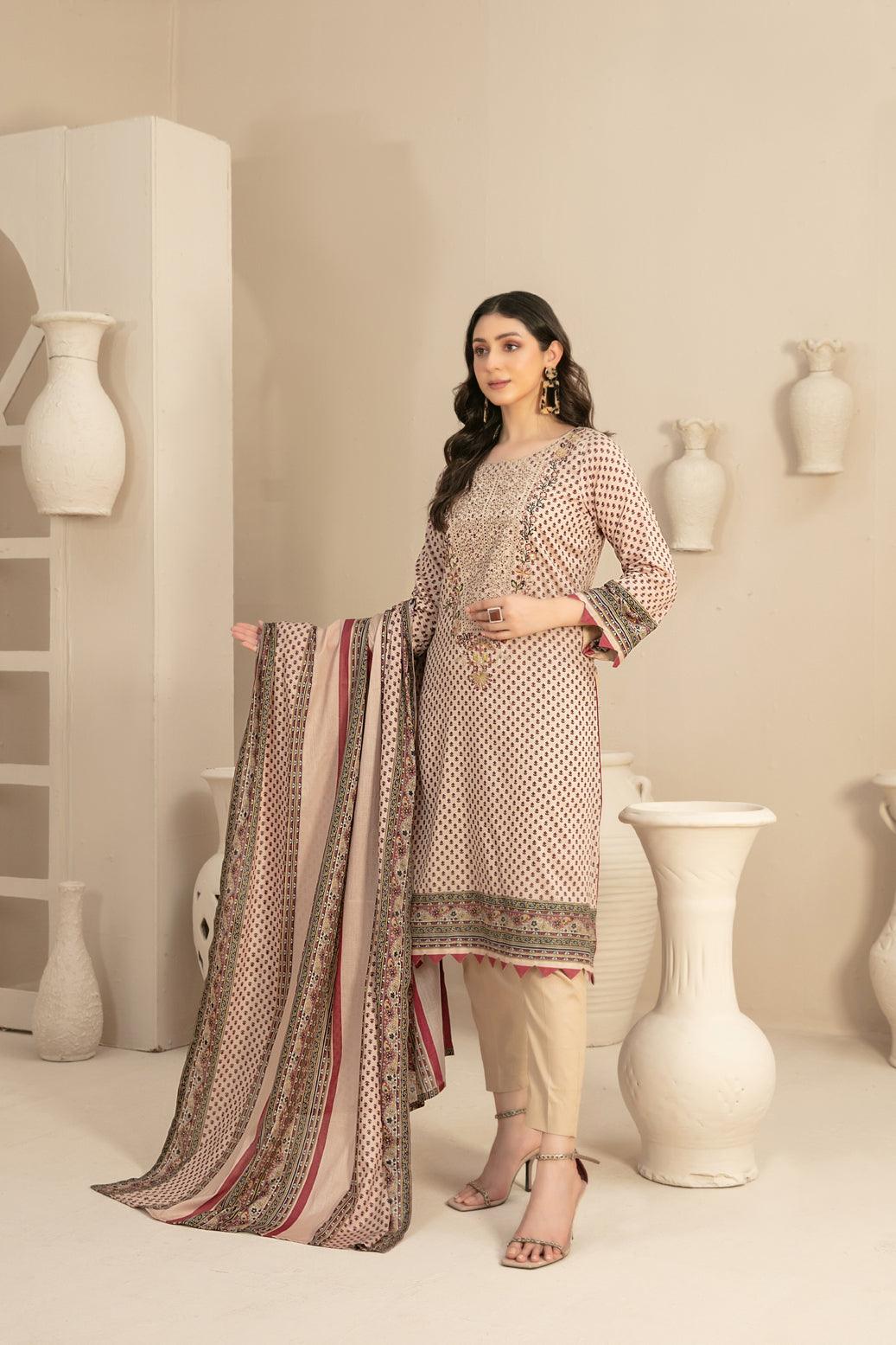 Naama - Embroidered Digital Lawn Coll:24 D-3460
