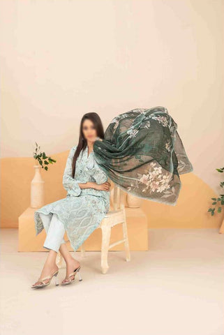 Zyra Embroidered Lawn Un Stitched 3 Pcs  Collectio2025 D 3502