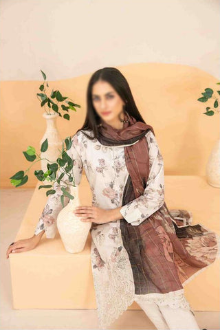 Zyra Embroidered Lawn Un Stitched 3 Pcs  Collectio2025 D 3505