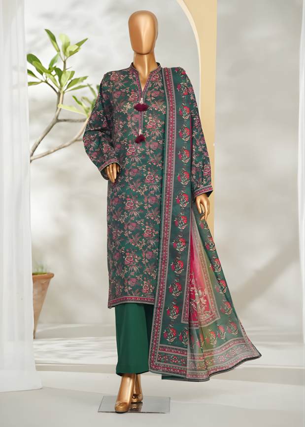 PRINTED LAWN 3PC Stitched COLLECTION By Bin Saeed D-12