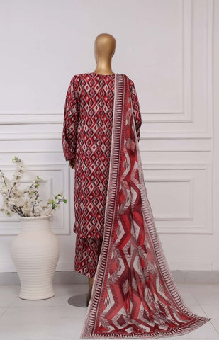Plain Printed Lawn Vol-04 By Sadabahar D-06