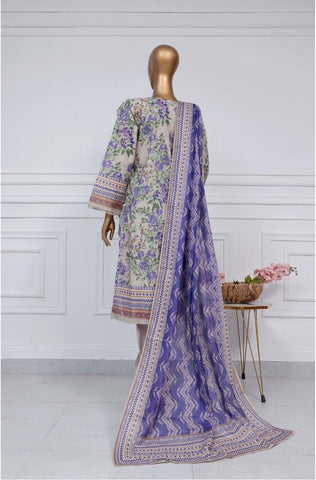 Printed Lawn Vol2 3 Piece Stitched Suit By Sadabahar2025 D-01
