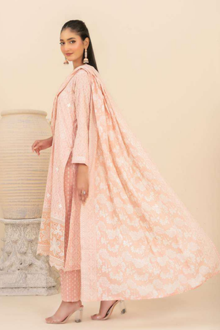 Marin by Tawakkal Fabrics | Embroidered Printed Lawn 3 Piece Unstitched Suit D-1