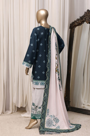 Sadabahar Printed Khaddar Winter collection Stitched 3 Piece Suit D-1