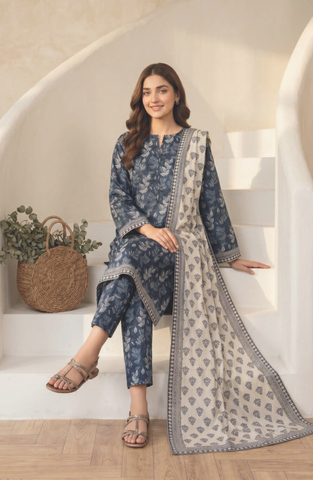 AREEMAN V2 by Shahid Tawakkal | Rotary Printed Lawn 3 Piece Stitched Suit D-4