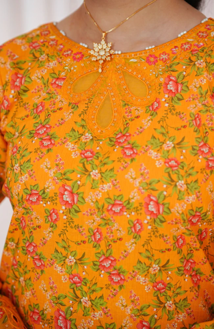 AIRA by Aizal | Festive Embroidered & Printed Lawn 2 Piece Stitched Suit D-4