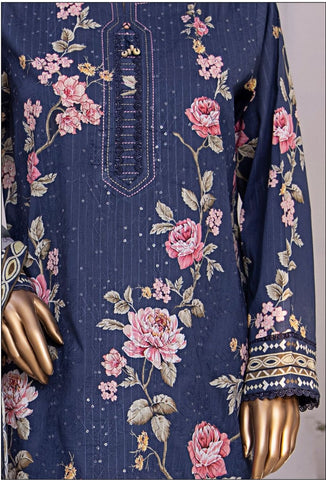 Nayab Vol 02 by HZ Textile Emb Lawn Unstitched 3 Piece  -01