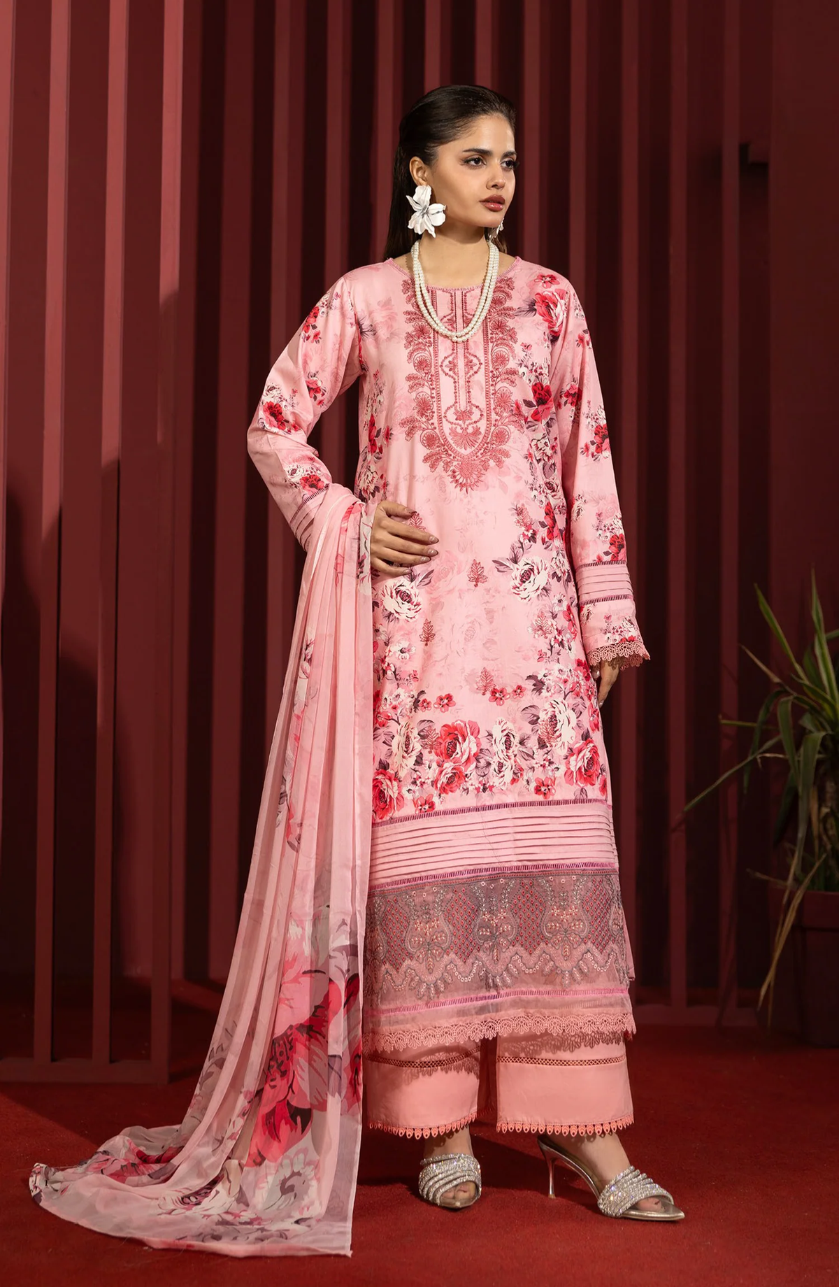 Coco by Panache | Embroidered Lawn 3 Piece Unstitched Suit D-14