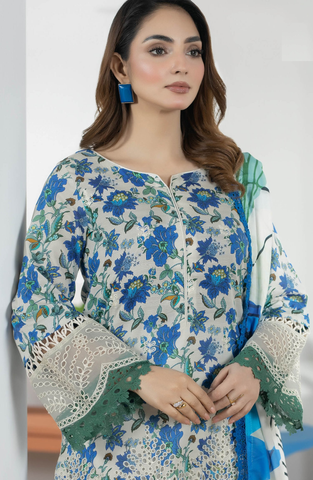 Hayat by Johra Printed & Embroidered Lawn Unstitched 3 Piece Suit D-10