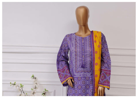 Plain Printed Lawn Vol-04 By Sadabahar D-05