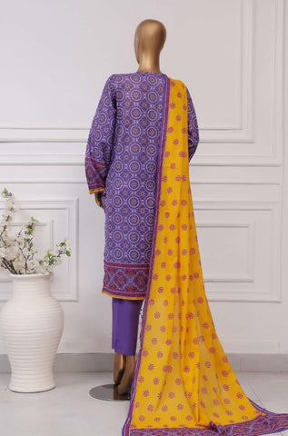 Plain Printed Lawn Vol-04 By Sadabahar D-05
