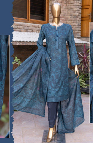 HZ RTW Prints Gardenia 3 Pcs Stitched Coll"24 D-424