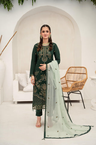 Shibrah Fancy Cotton NET Semi Stitched By Afshan Arts D-02