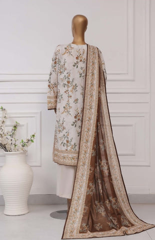 Plain Printed Lawn Vol-04 By Sadabahar D-04