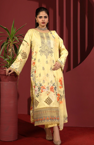 Coco by Panache | Embroidered Lawn 3 Piece Unstitched Suit D-15