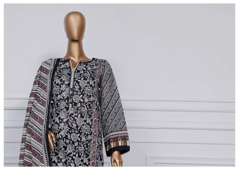 Printed Lawn Vol2 3 Piece Stitched Suit By Sadabahar2025 D-15
