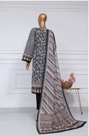 Printed Lawn Vol2 3 Piece Stitched Suit By Sadabahar2025 D-15