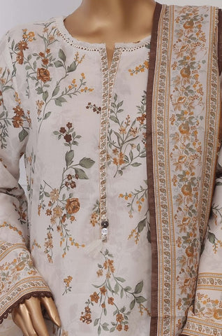Plain Printed Lawn Vol-04 By Sadabahar D-04
