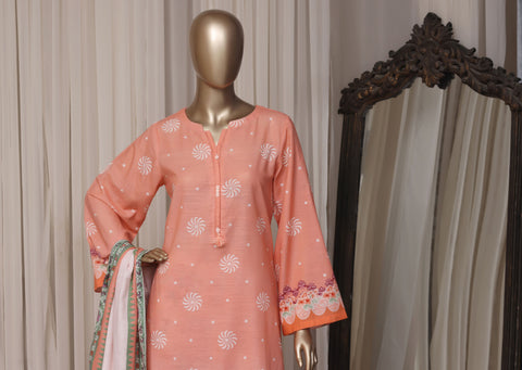 Sadabahar Printed Khaddar Winter collection Stitched 3 Piece Suit D-10