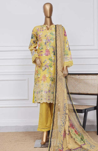 Sadabahar Stitched 3 Piece Print Chikankari Vol-01 D-01