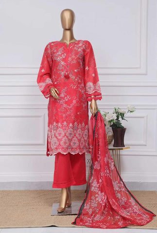 Sadabahar Stitched 3 Piece Print Chikankari Vol-01 D-05