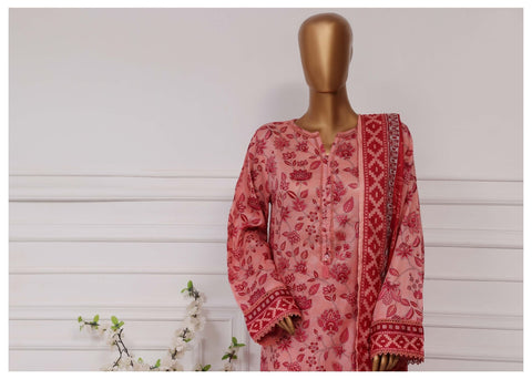 Plain Printed Lawn Vol-04 By Sadabahar D-03