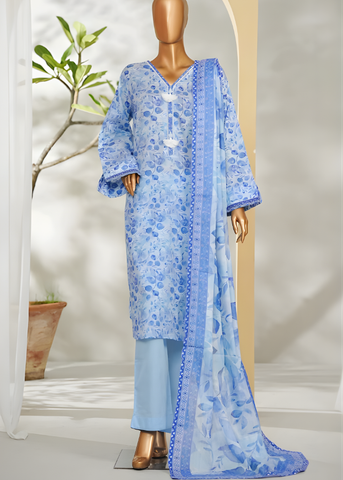 PRINTED LAWN 3PC Stitched COLLECTION By Bin Saeed D-15