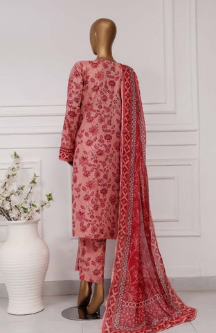 Plain Printed Lawn Vol-04 By Sadabahar D-03