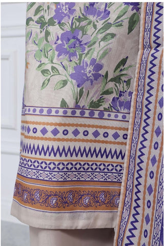 Printed Lawn Vol2 3 Piece Stitched Suit By Sadabahar2025 D-01