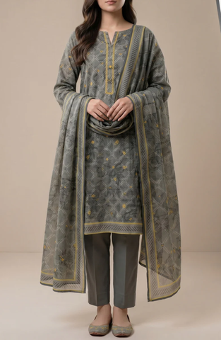 Misri Lawn by VS Textile | Printed Lawn 3 Piece Unstitched Suit D-2