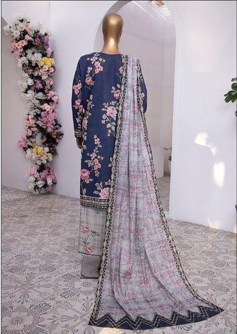Nayab Vol 02 by HZ Textile Emb Lawn Unstitched 3 Piece  -01