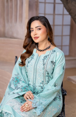 Sehar by Riaz Arts Embroidered Lawn Unstitched 3 Piece Suit Summer Collection D-1