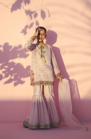Main Hun Maryam Guriya | Embroidered Organza 3 Piece Stitched Suit D-2