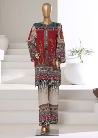 Digital Printed Khaddar 2Piece Stitched Coll-Sadabahar D-3