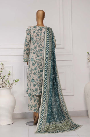 Plain Printed Lawn Vol-04 By Sadabahar D-02